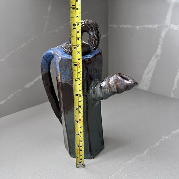 Jenna Basile Vintage Studio Art Pottery Set Of 4 Items TeaPot Jug Bowls 2002-04 - Picture 3 of 16